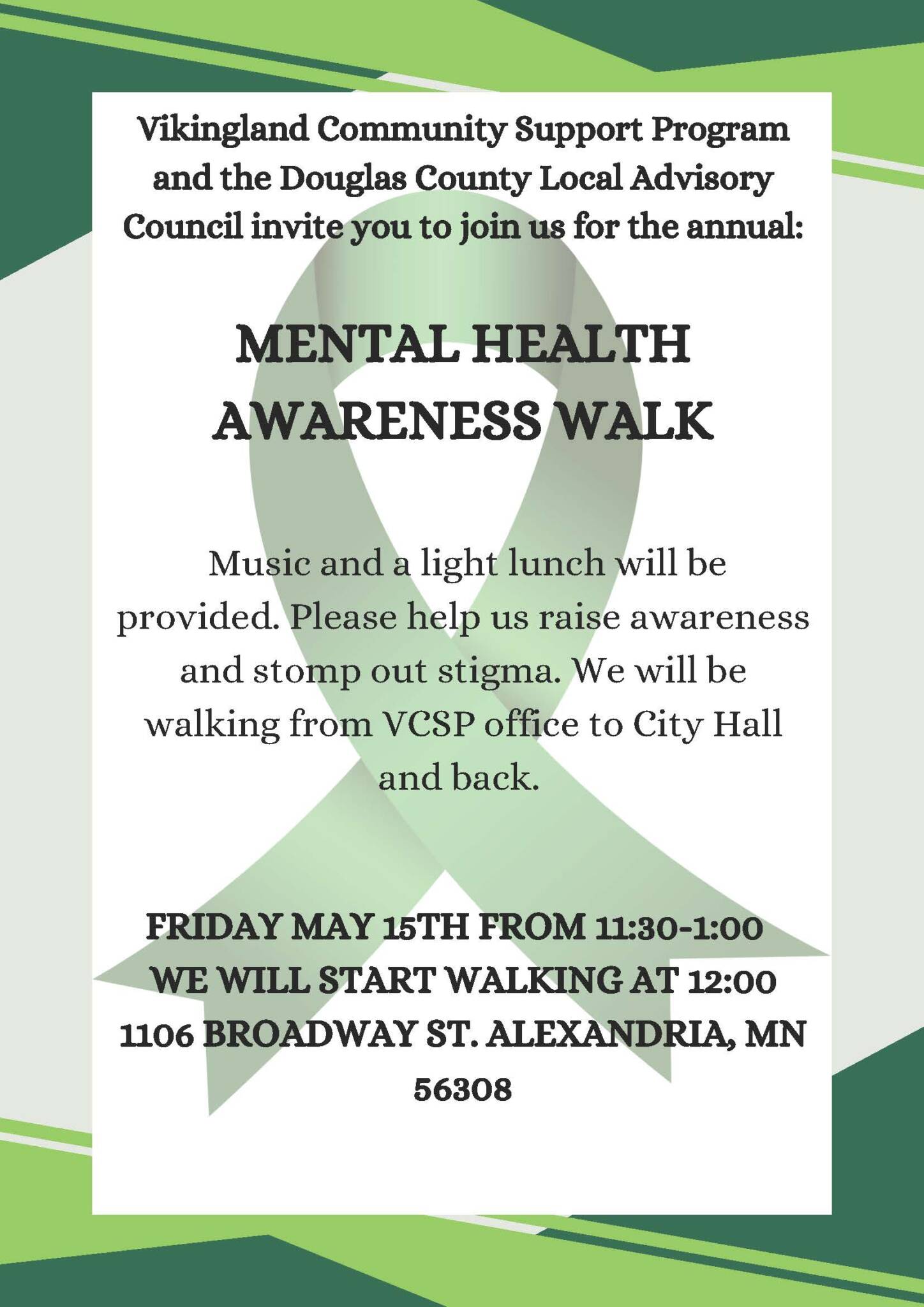 Walk Flyer 2026. Douglas